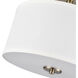 Guyten 2 Light 13 inch Modern Gold Semi-Flush Mount Ceiling Light
