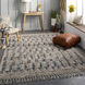 Sahara 120 X 96 inch Gray Rug in 8 x 10, Rectangle