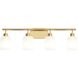 Reines 4 Light 31.75 inch Brushed Gold Bath Vanity Wall Light
