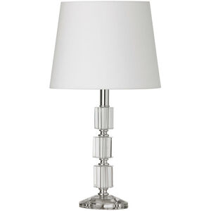 Crystal 16.75 inch 100.00 watt Polished Chrome Decorative Table Lamp Portable Light