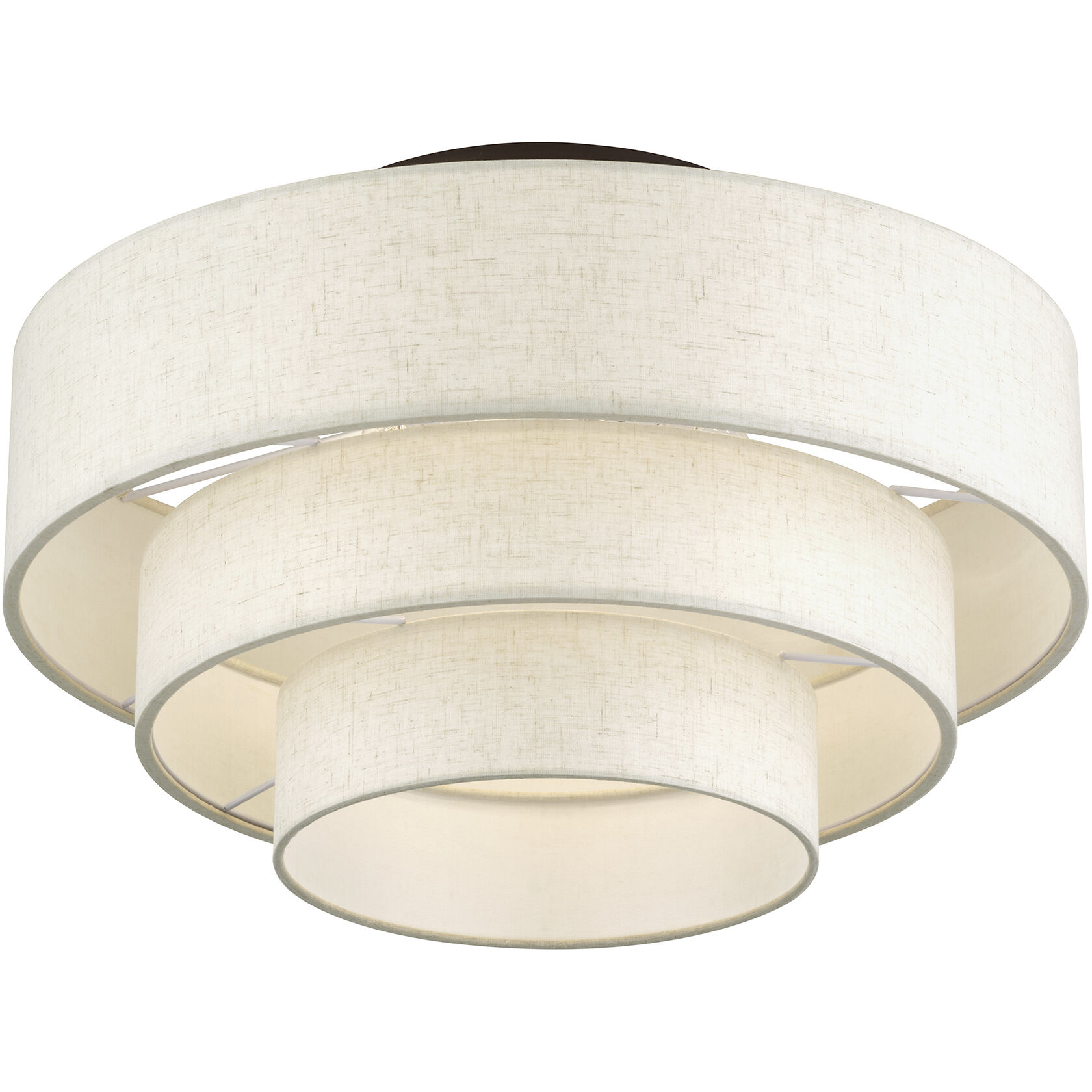 Manorwood 4 Light 21 inch English Bronze Semi Flush Mount Ceiling Light, Extra Large