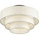 Manorwood 4 Light 21 inch English Bronze Semi Flush Mount Ceiling Light, Extra Large