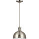 Pratt Street Metal 1 Light 9.5 inch Brushed Nickel Pendant Ceiling Light