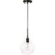 Pierce 1 Light 8 inch Black Pendant Ceiling Light