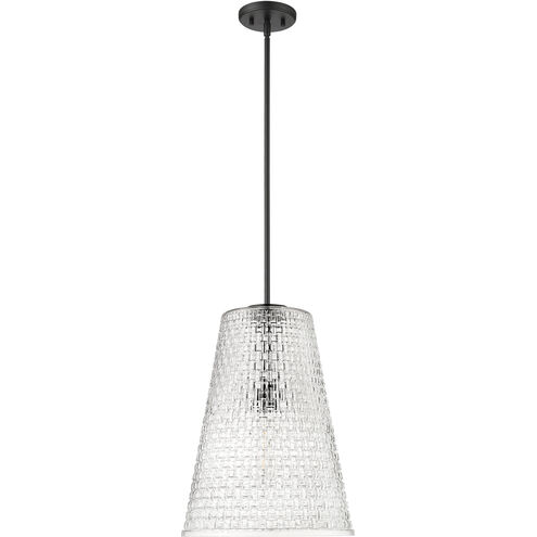 Saben 1 Light 14 inch Matte Black Indoor Pendant Ceiling Light