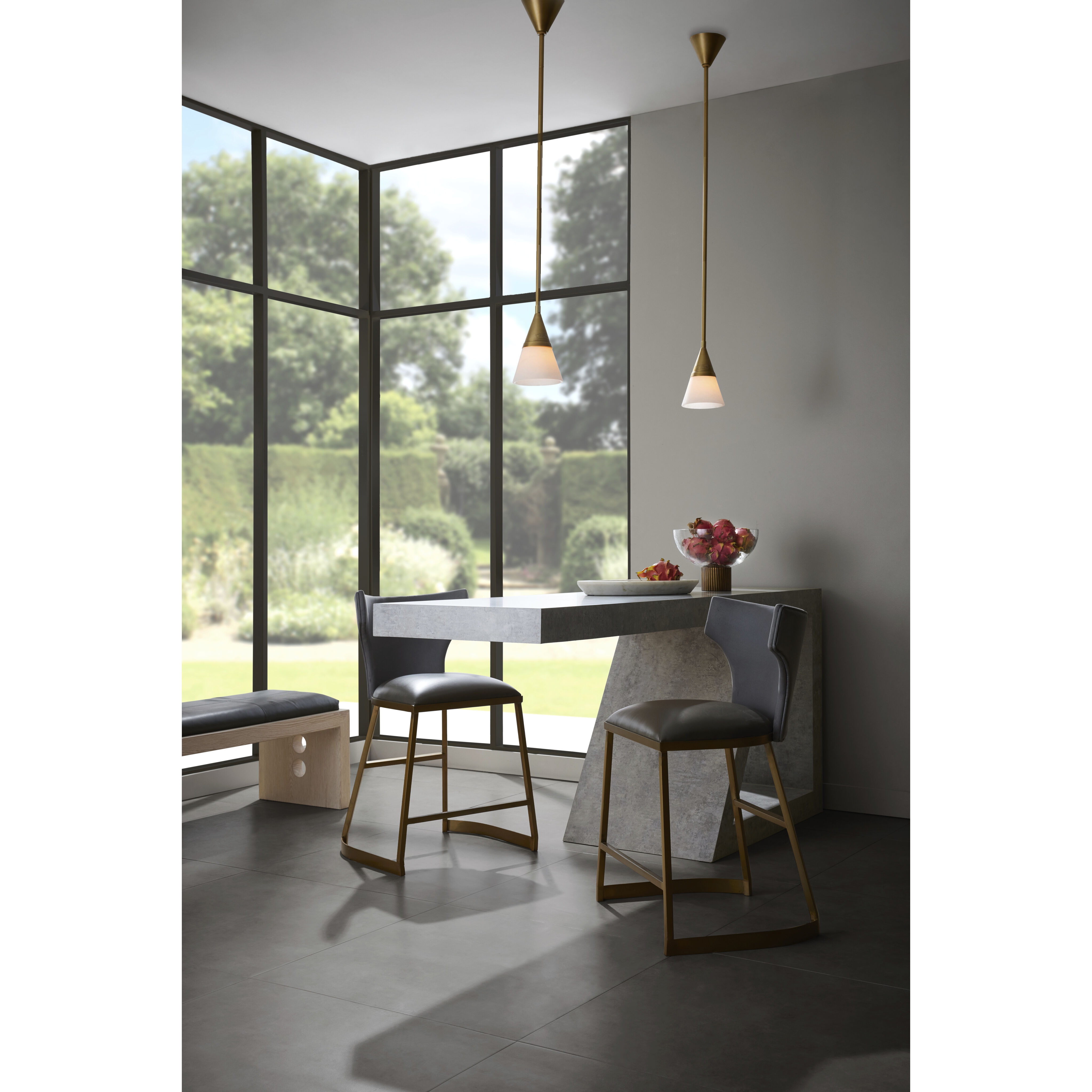 Rai 1 Light 6.5 inch Antique Brass Pendant Ceiling Light