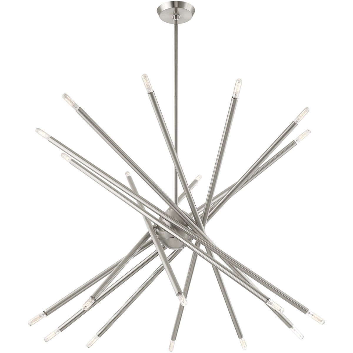 Soho 20 Light 38 inch Brushed Nickel Chandelier Ceiling Light