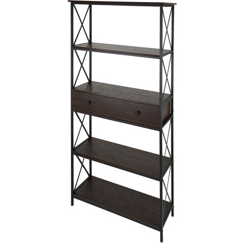 Fletcher Brown/Black Bookshelf