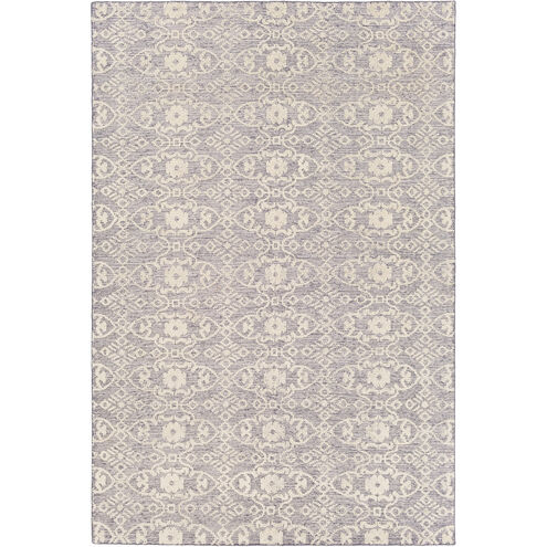 Ithaca 108 X 72 inch Gray and Neutral Area Rug, Wool and Cotton