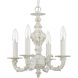Paris Market 4 Light 13.5 inch Antique White Mini Chandelier Ceiling Light
