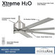 Xtreme H2O 65 inch Brushed Nickel Wet Outdoor Ceiling Fan