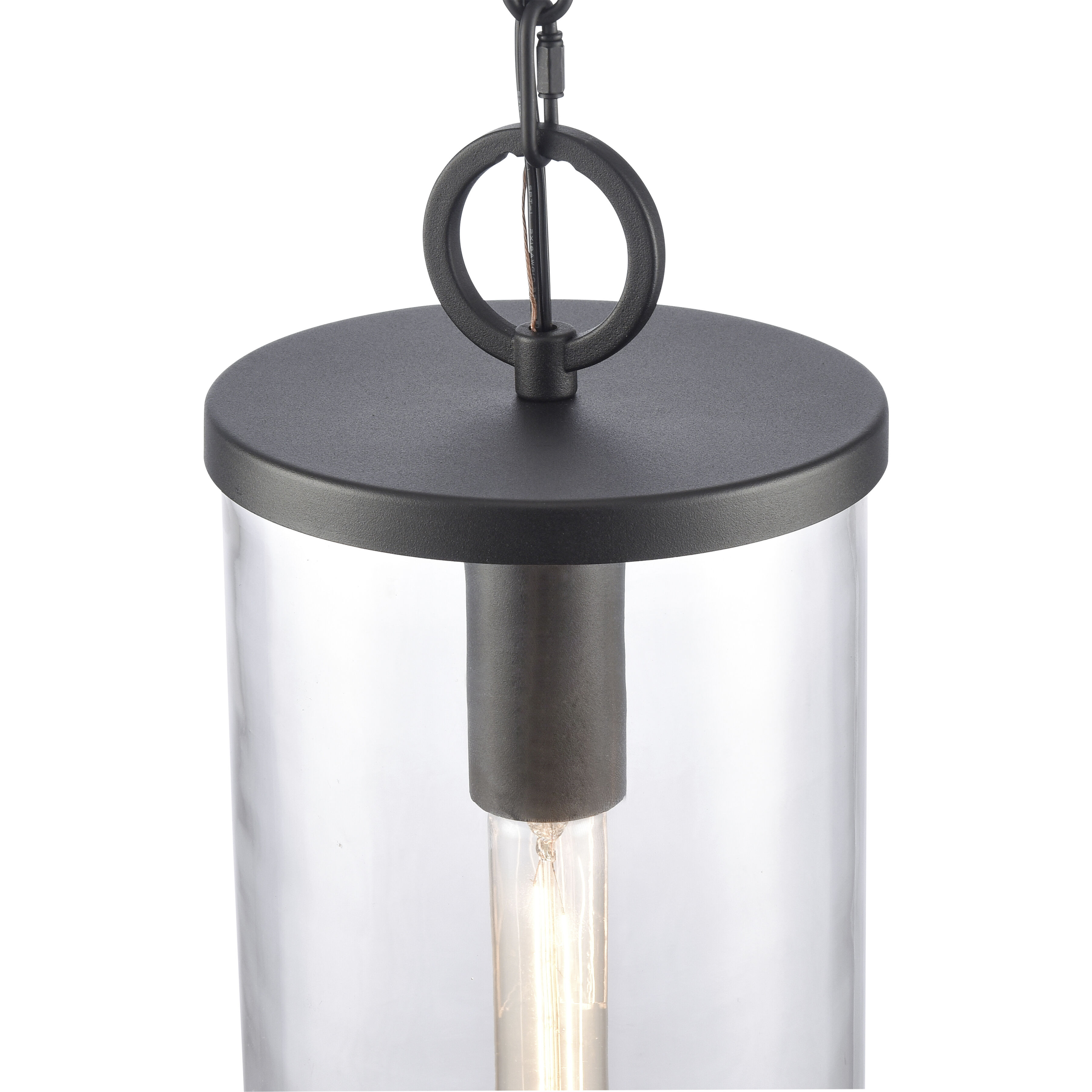 Hopkins 1 Light 7.25 inch Charcoal Outdoor Pendant