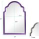 Sultan 36 X 24 inch Glossy Royal Purple Wall Mirror