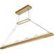 Himalayas LED 62 inch Brass Island/Pool Table Light Ceiling Light