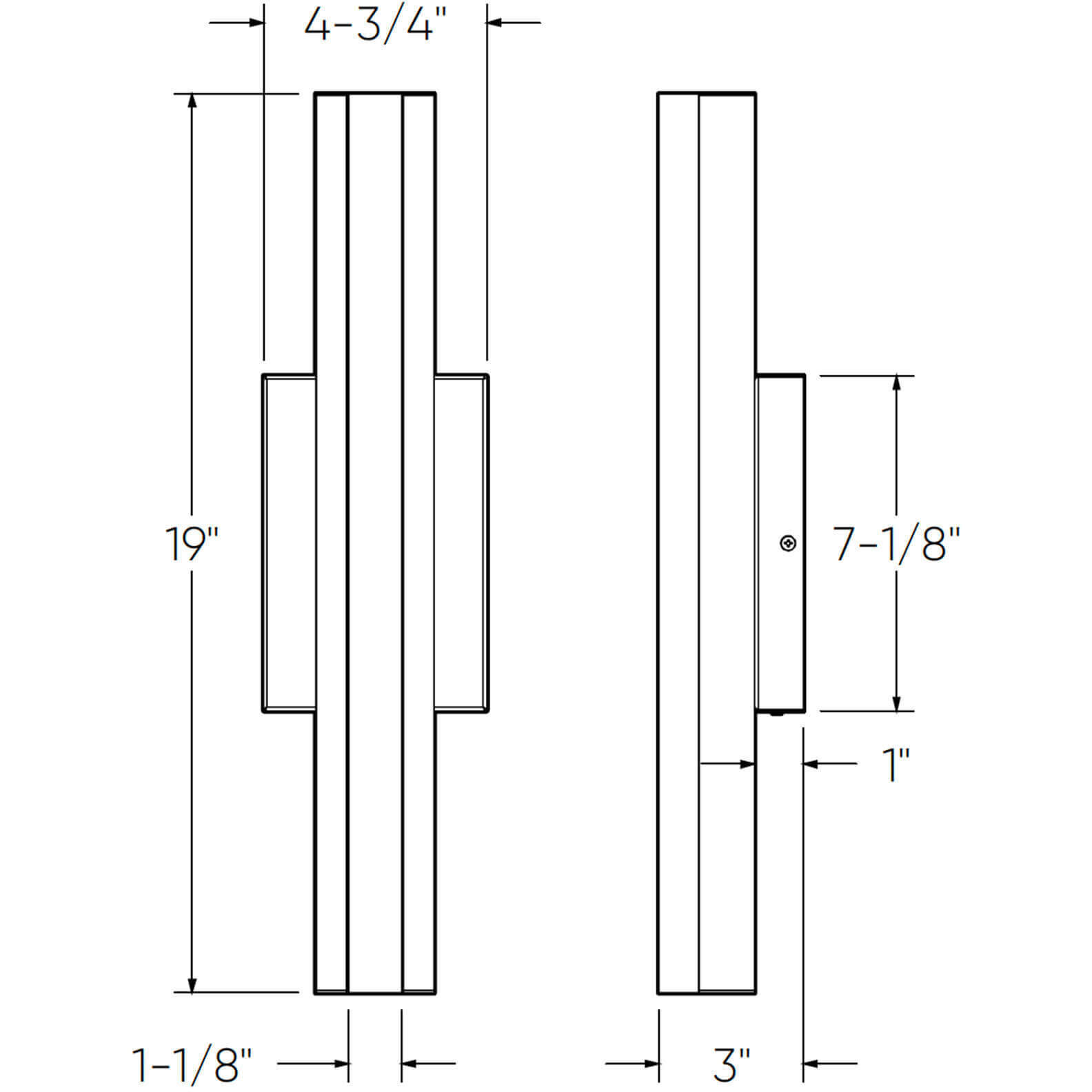 Architect Wall 1 Light 2.5 inch Black Wall Sconce Wall Light