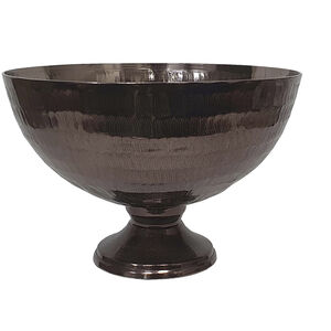 Anita Textured Bronze Pedestal Bowl