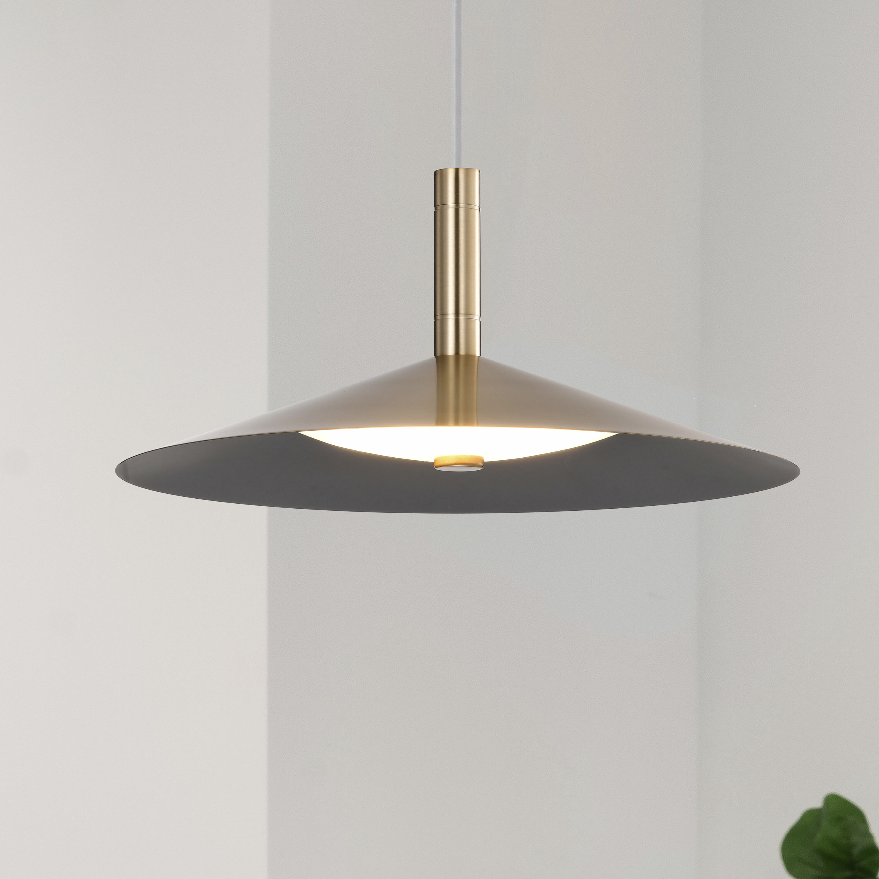 Corrine LED 14 inch Burnished Brass Pendant Ceiling Light
