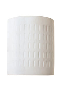 Coast 1 Light 10 inch White Ceramic Paintable Wall Lantern