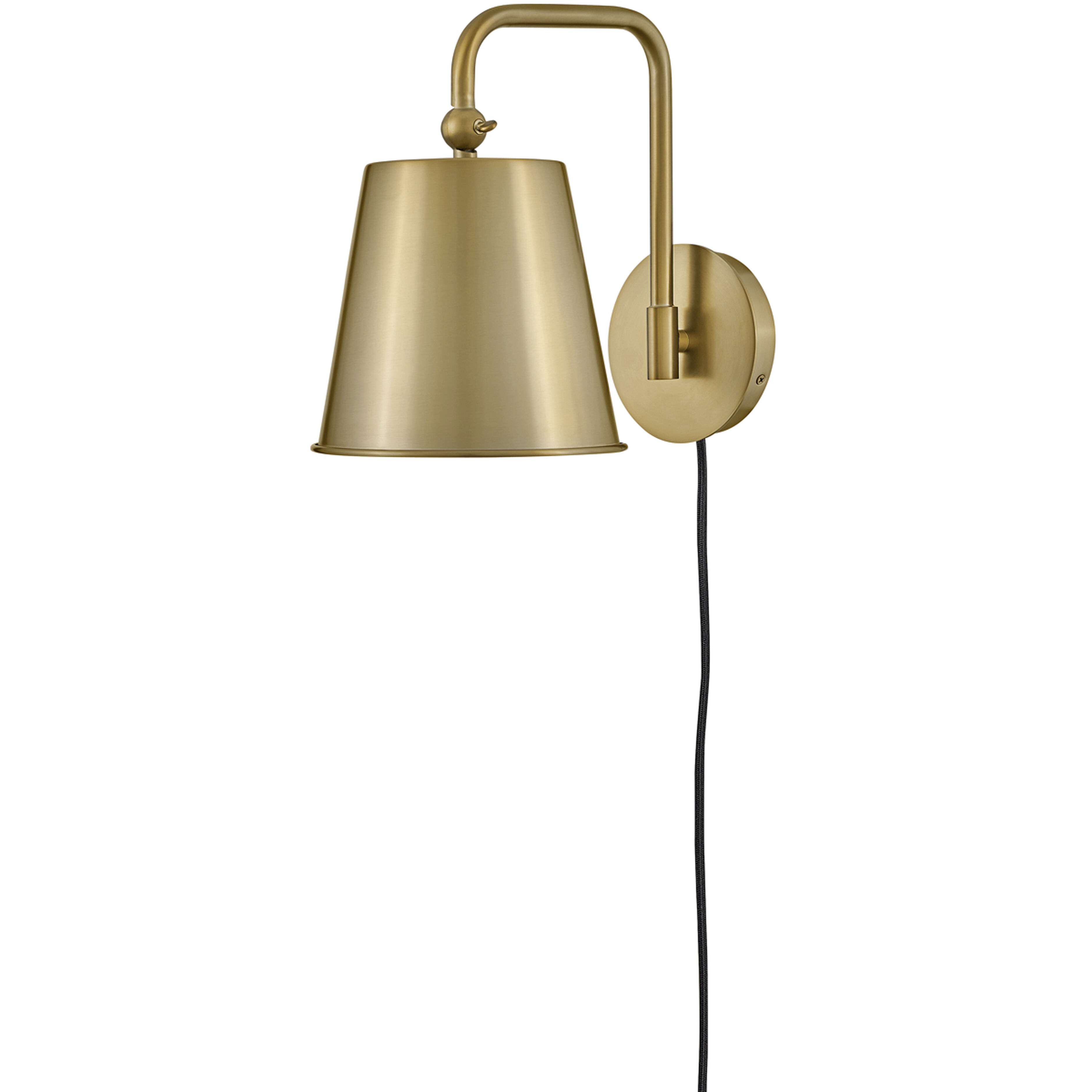 Blake LED 8 inch Lacquered Brass Sconce Wall Light