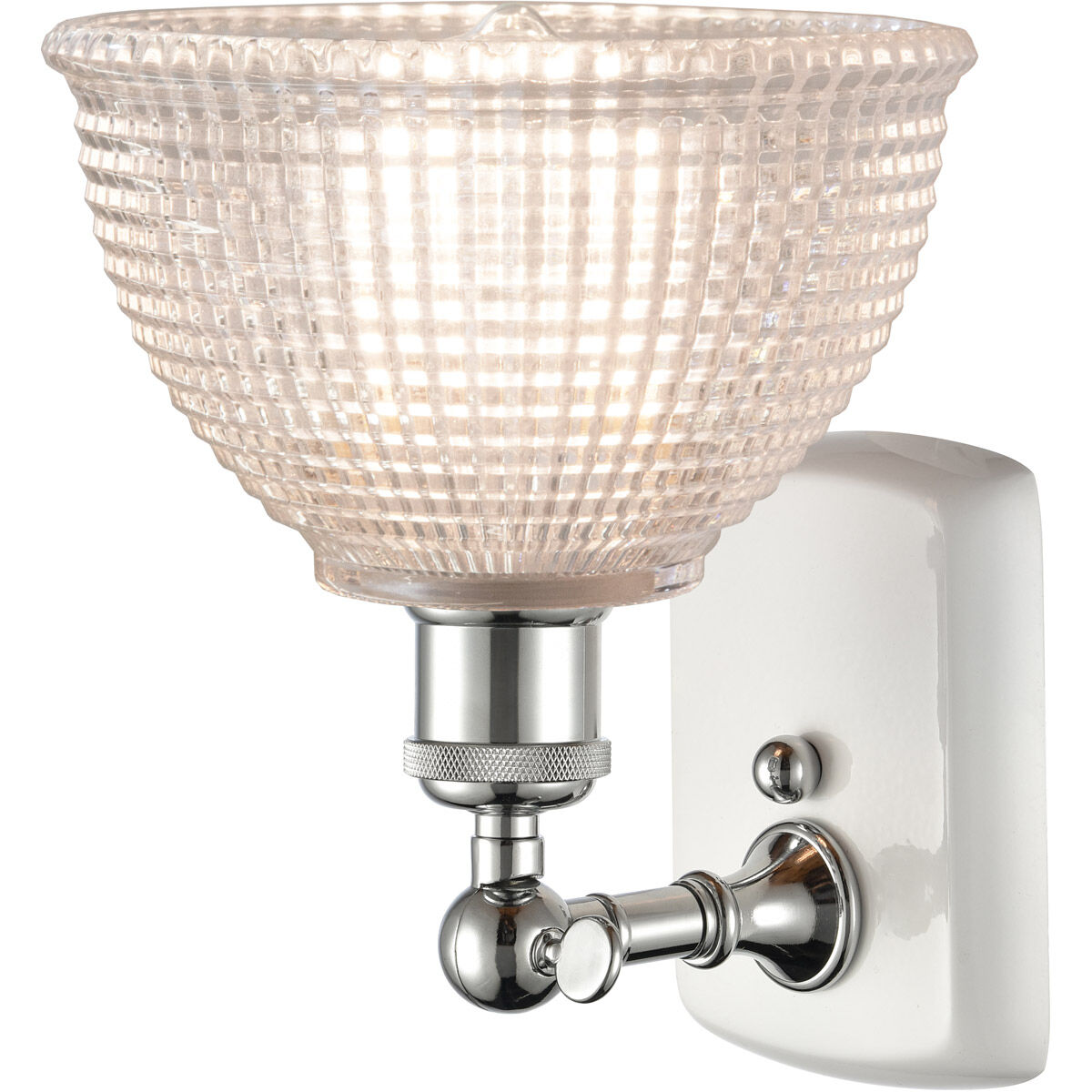 Ballston Arietta LED 8 inch White and Polished Chrome Sconce Wall Light, Ballston