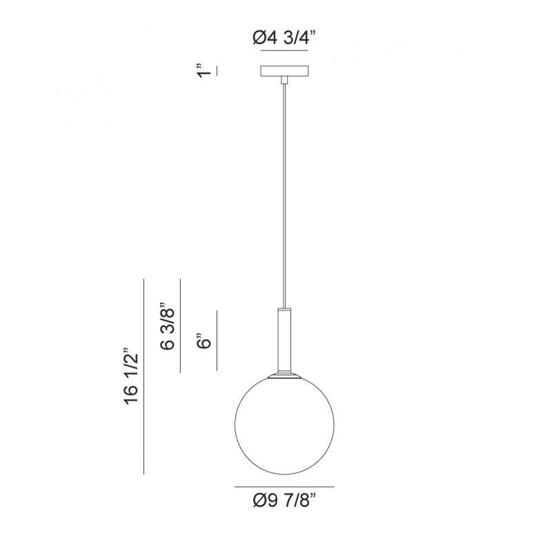 Stellar 1 Light 9.88 inch Aged Gold Brass Pendant Ceiling Light in Aged Gold Brass and Opal Glass