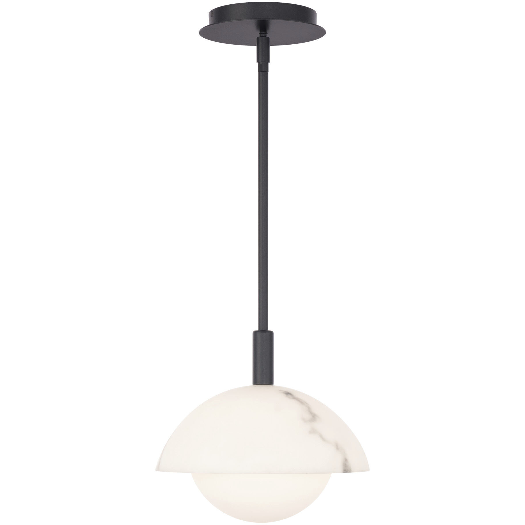 Moonstone LED 9.75 inch Black Pendant Ceiling Light, dweLED
