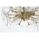 Winter 4 Light 16 inch Soft Brass Semi-Flush to Pendant Ceiling Light