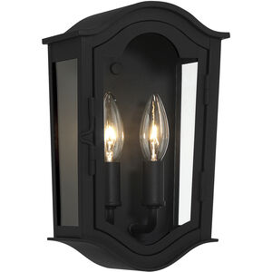 Houghton Hall 2 Light 11 inch Sand Coal Outdoor Wall Mount, Great Outdoors