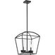 Odeon 2 Light 14 inch Matte Black Pendant Ceiling Light