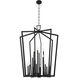 Abbotswell 16 Light Black Pendant Ceiling Light