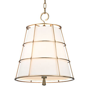 Savona 3 Light 17.75 inch Aged Brass Pendant Ceiling Light