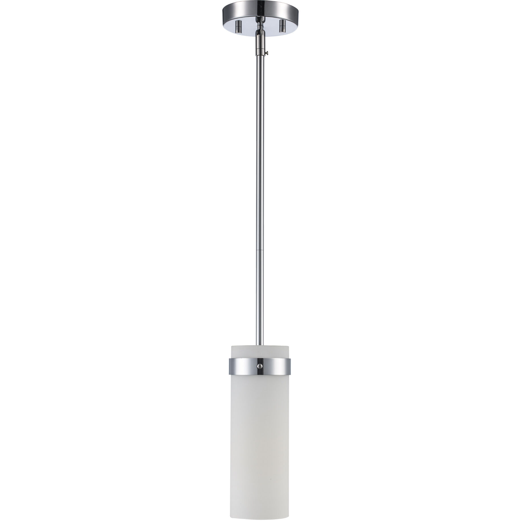 Crosby 1 Light 4 inch Polished Chrome Cylinder Mini Pendant Ceiling Light