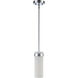 Crosby 1 Light 4 inch Polished Chrome Cylinder Mini Pendant Ceiling Light