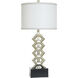 Cameron 33.5 inch 100.00 watt Arcene Silver and Satin Black Table Lamp Portable Light