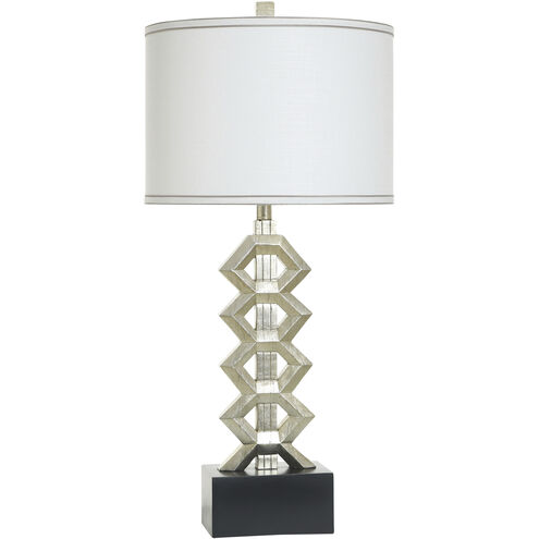 Cameron 33.5 inch 100.00 watt Arcene Silver and Satin Black Table Lamp Portable Light