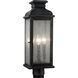 Sean Lavin Pediment 3 Light 20.13 inch Dark Weathered Zinc Outdoor Post Lantern