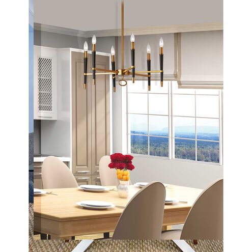 Langford 6 Light 24 inch Vintage Bronze Chandelier Ceiling Light in Vintage Brass