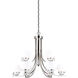 Metropolis LED 32 inch Satin Nickel Chandelier Ceiling Light