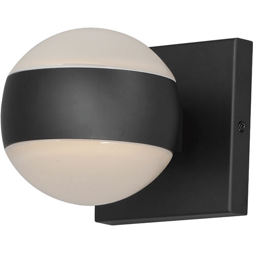 Modular LED 5 inch Black Outdoor Wall Sconce