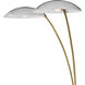 Glenn Sconce Wall Light in Heritage Brass with Chrome