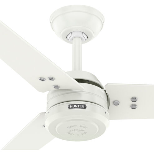 Cassius 60 inch Fresh White with Light Stripe/Fresh White Blades Outdoor Ceiling Fan