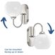 Carisa 1 Light 7 inch Brushed Nickel Bath Vanity Wall Light