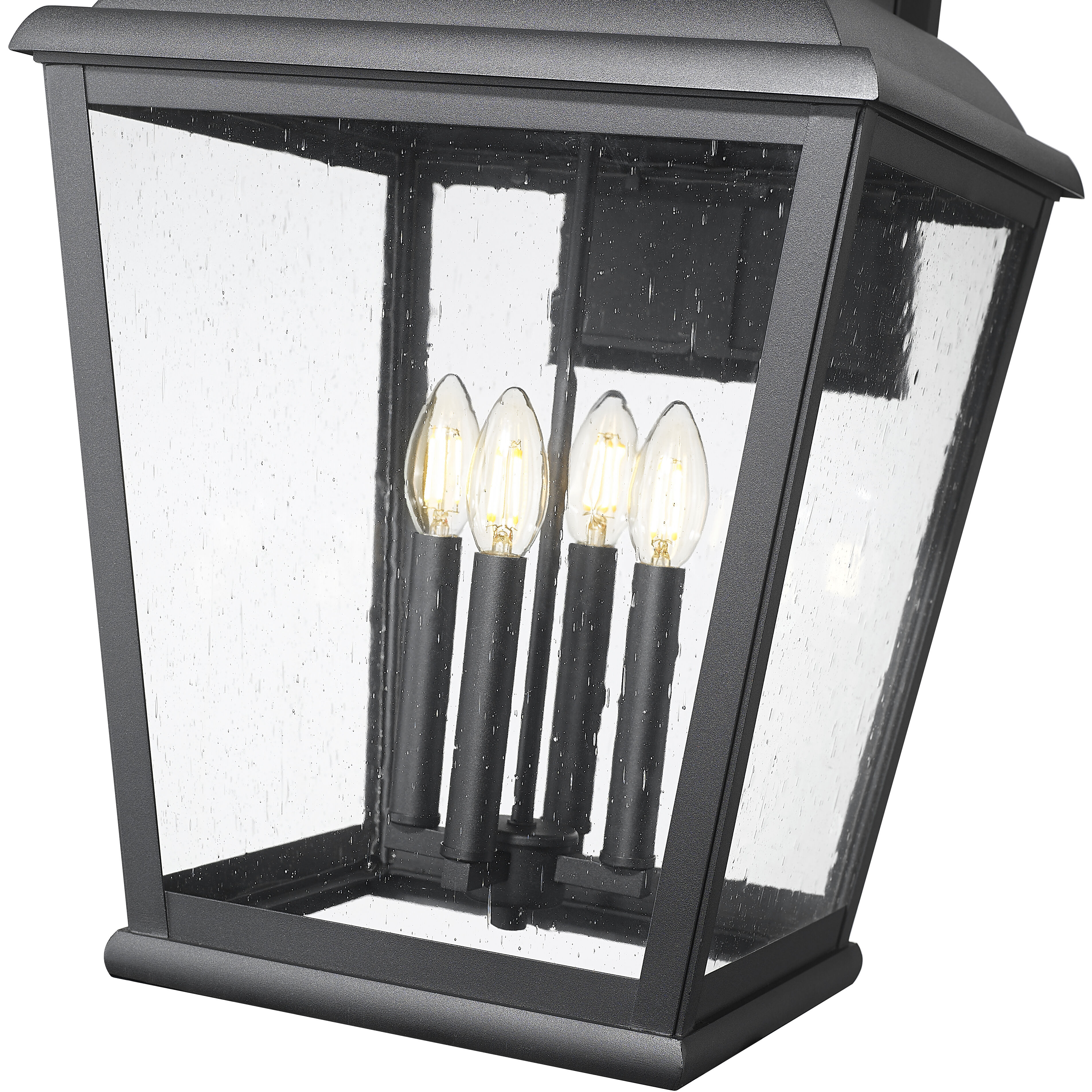 Raphael 4 Light 36.25 inch Sand Black Outdoor Wall Light in Soft Sand Black