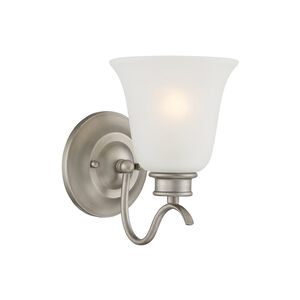 Montego 1 Light 6 inch Matte Pewter Wall Sconce Wall Light in Frosted