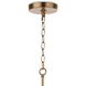 Charlotte 6 Light 12 inch Natural Brass Pendant Ceiling Light