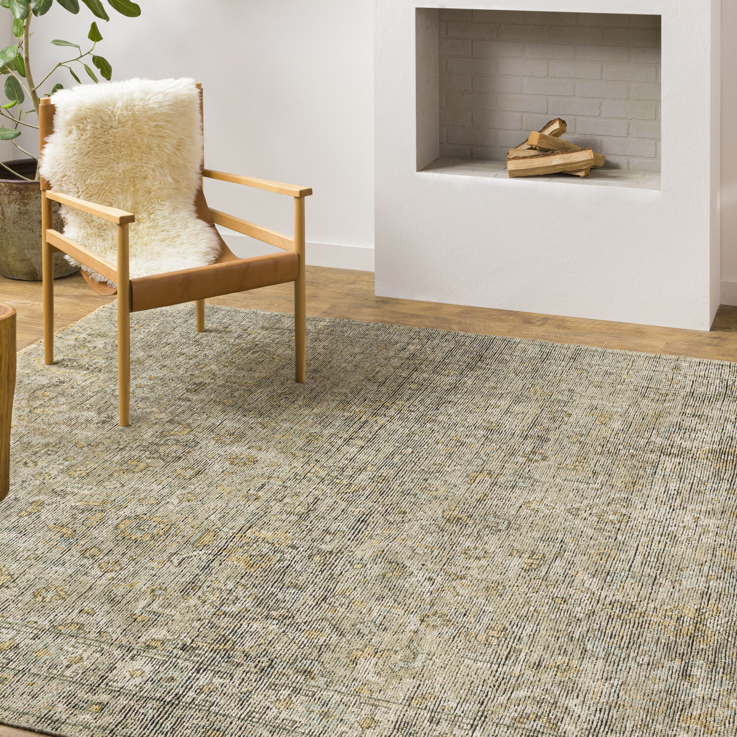 Reign 120 X 30 inch Sage Rug in 2.5 X 10, Runner