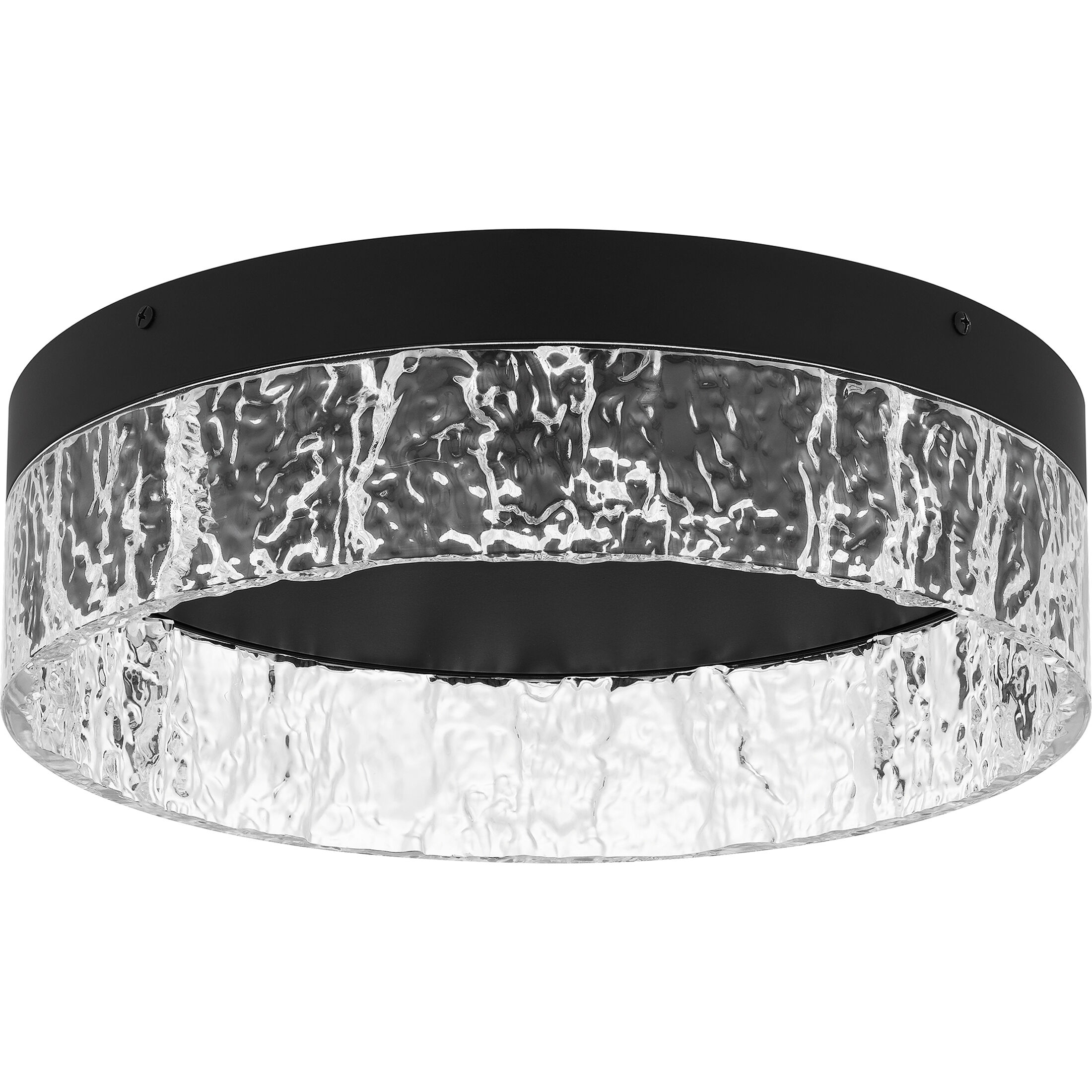 Vistaria LED 13.75 inch Matte Black Flush Mount Ceiling Light, Medium