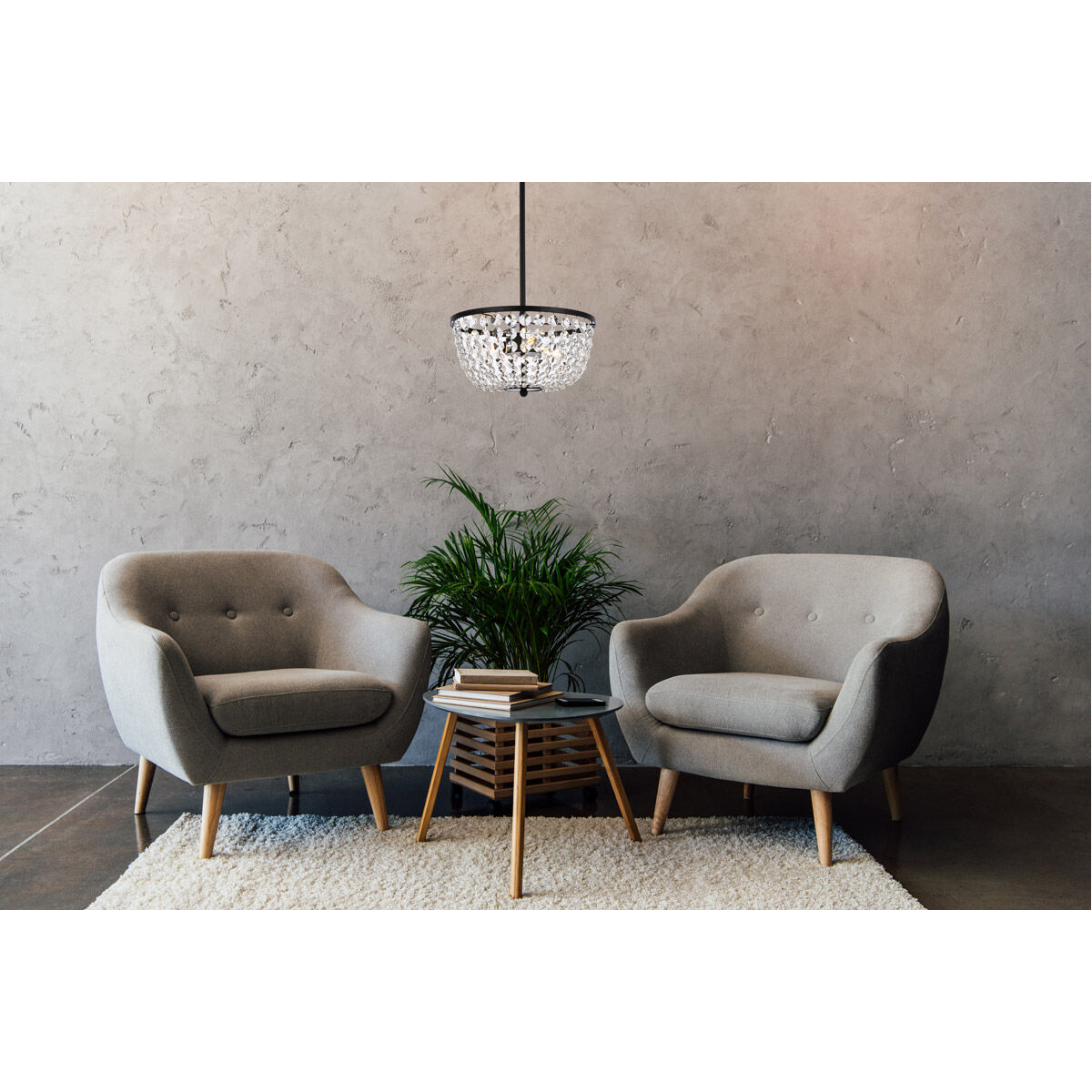 Gianna 3 Light 13 inch Black Pendant Ceiling Light