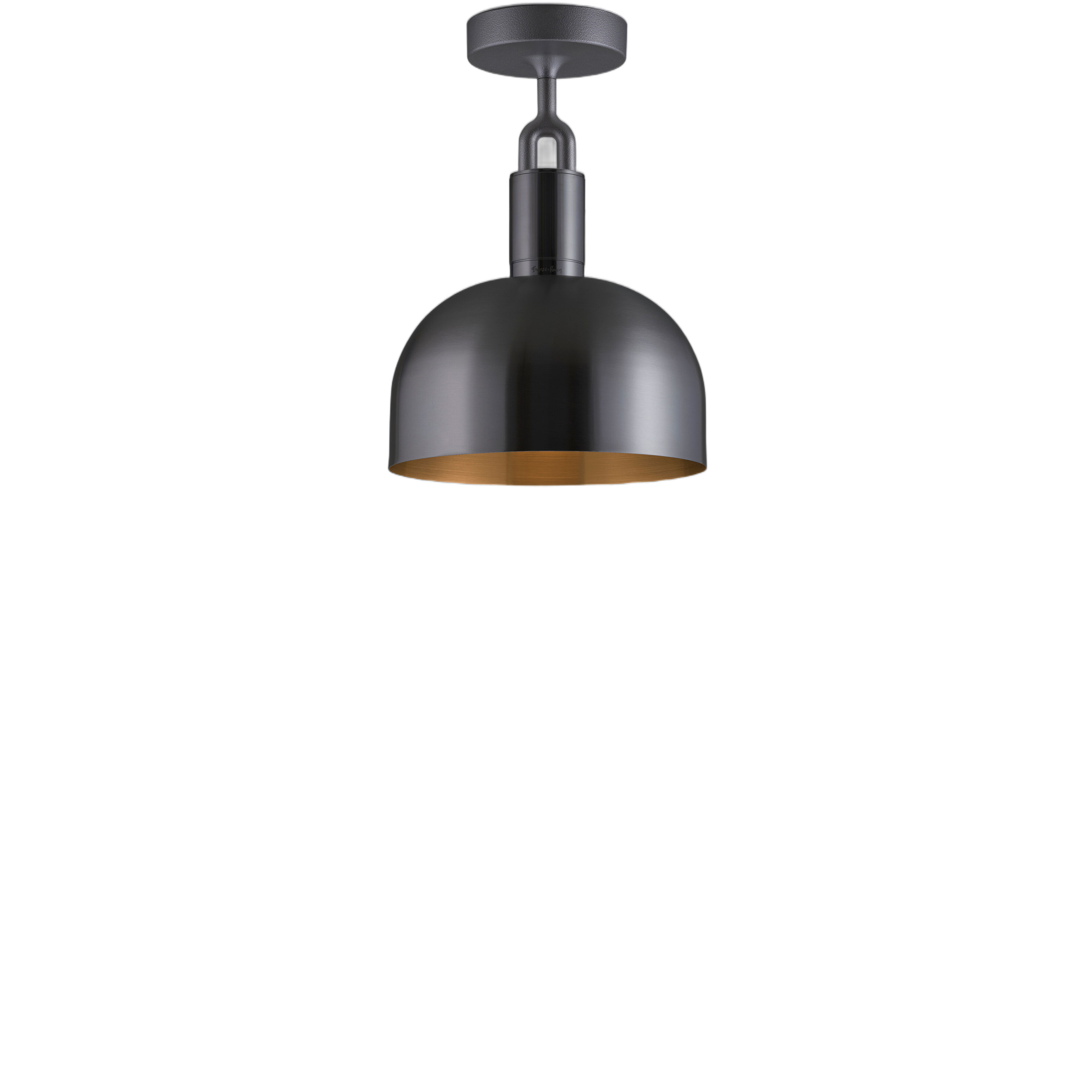 Forked LED 9.84 inch Gun Metal Flush Mount Ceiling Light