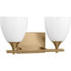 Drew & Jonathan Toffino 2 Light 16 inch Satin Brass Wall Bath Fixture Wall Light